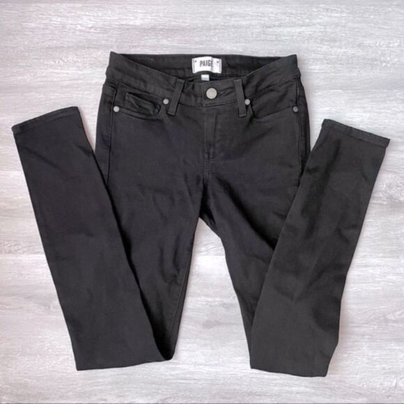 PAIGE Denim - PAIGE Verdugo Black Ultra Skinny Jeans 25